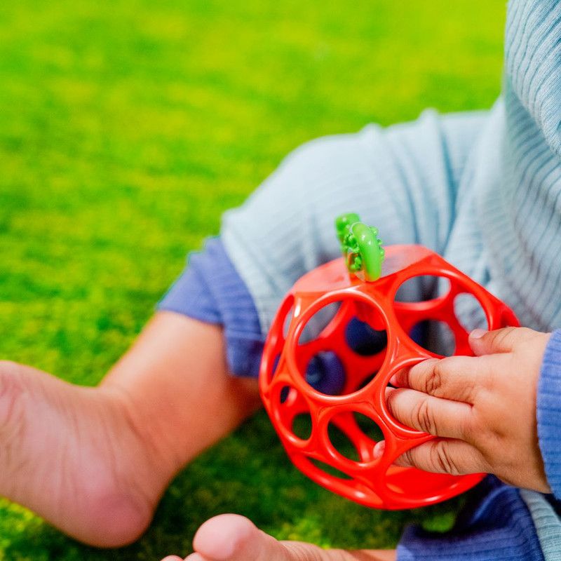 Bright Starts - Oball Easy Grasp Apple Teether Toy - Red