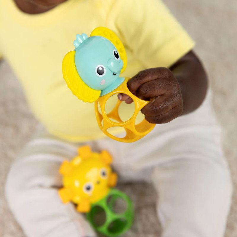 Bright Starts - Soother Pals Teether Toy - Lion/Elephant - 2 Pcs