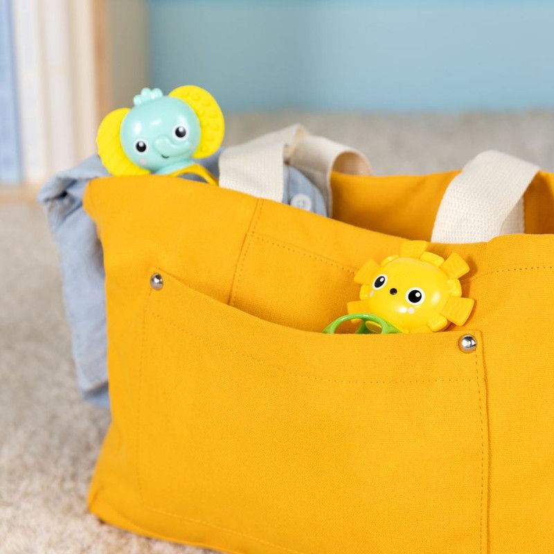 Bright Starts - Soother Pals Teether Toy - Lion/Elephant - 2 Pcs