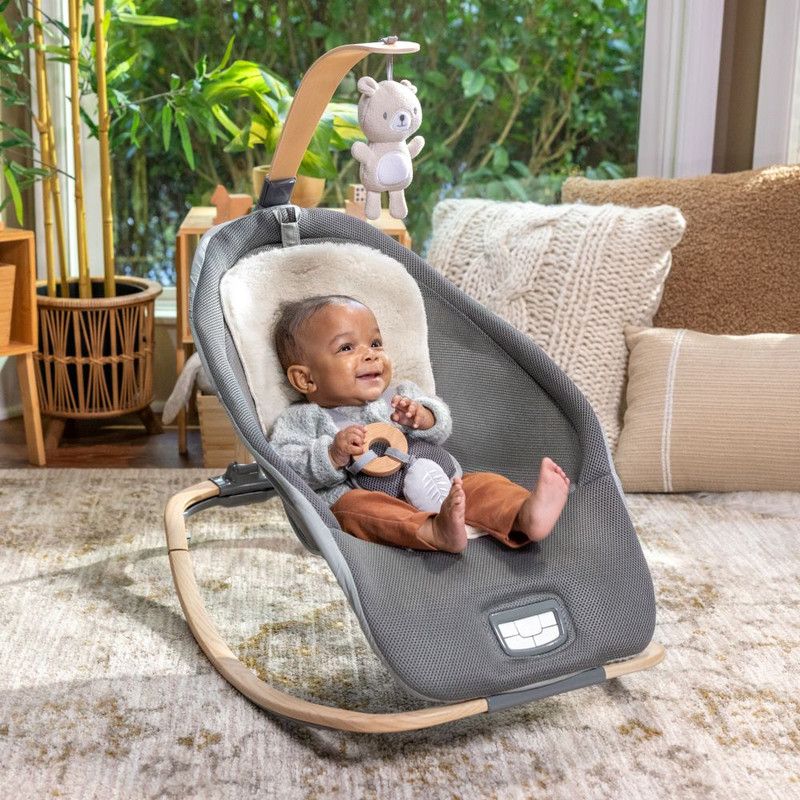 Ingenuity - 2-In-1 Every Season Baby Rocker And Seat - Grey