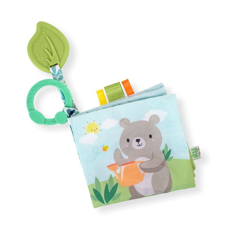 Ingenuity - Soft Book Stroller And Crib Toy - Nate The Bear