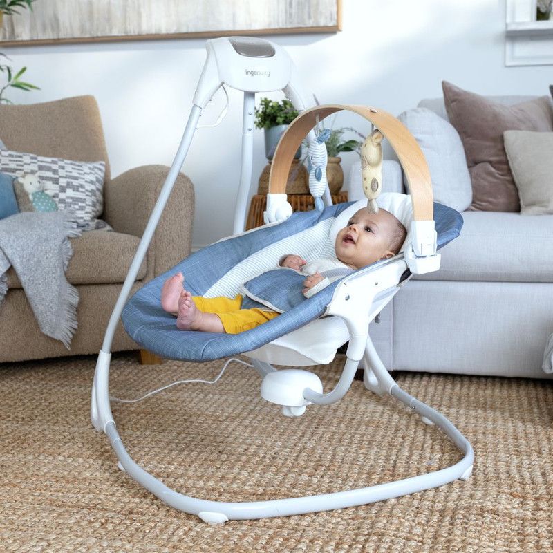 Ingenuity - Compact Soothing Swing - Chambray