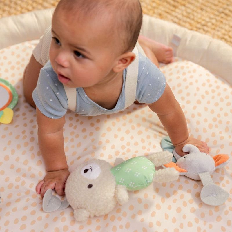 Ingenuity - Every Season Plush Lambswool Play Gym Mat - Cream