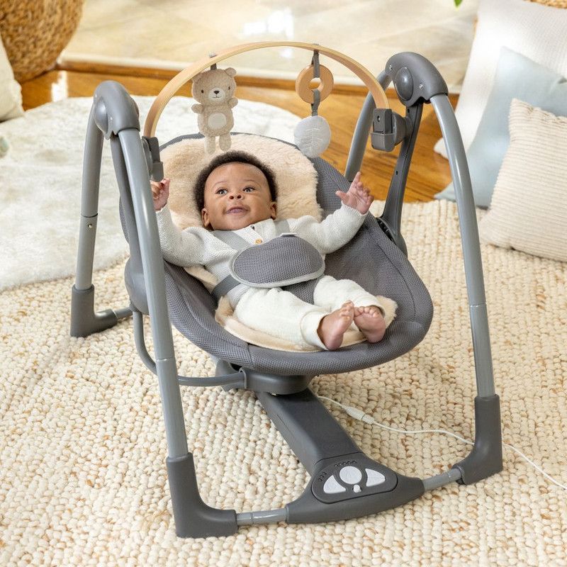 Ingenuity - Every Season Swing & Go Portable Swing - Grey