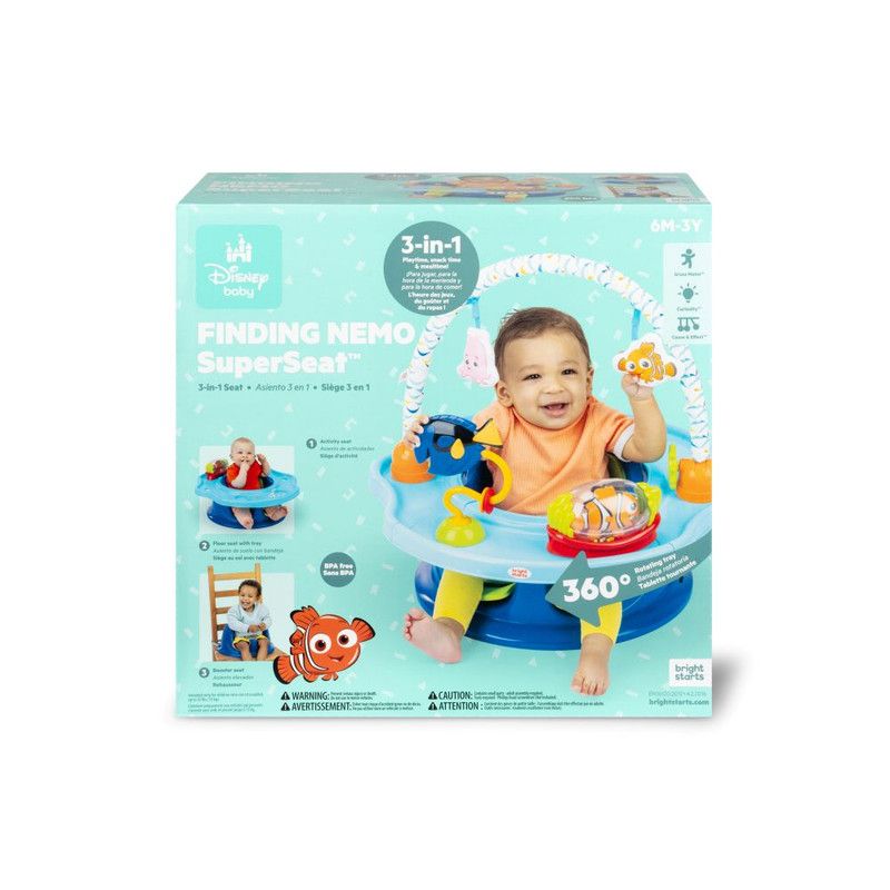 Bright Starts - Finding Nemo 3-in-1 Activity Booster Seat - Blue