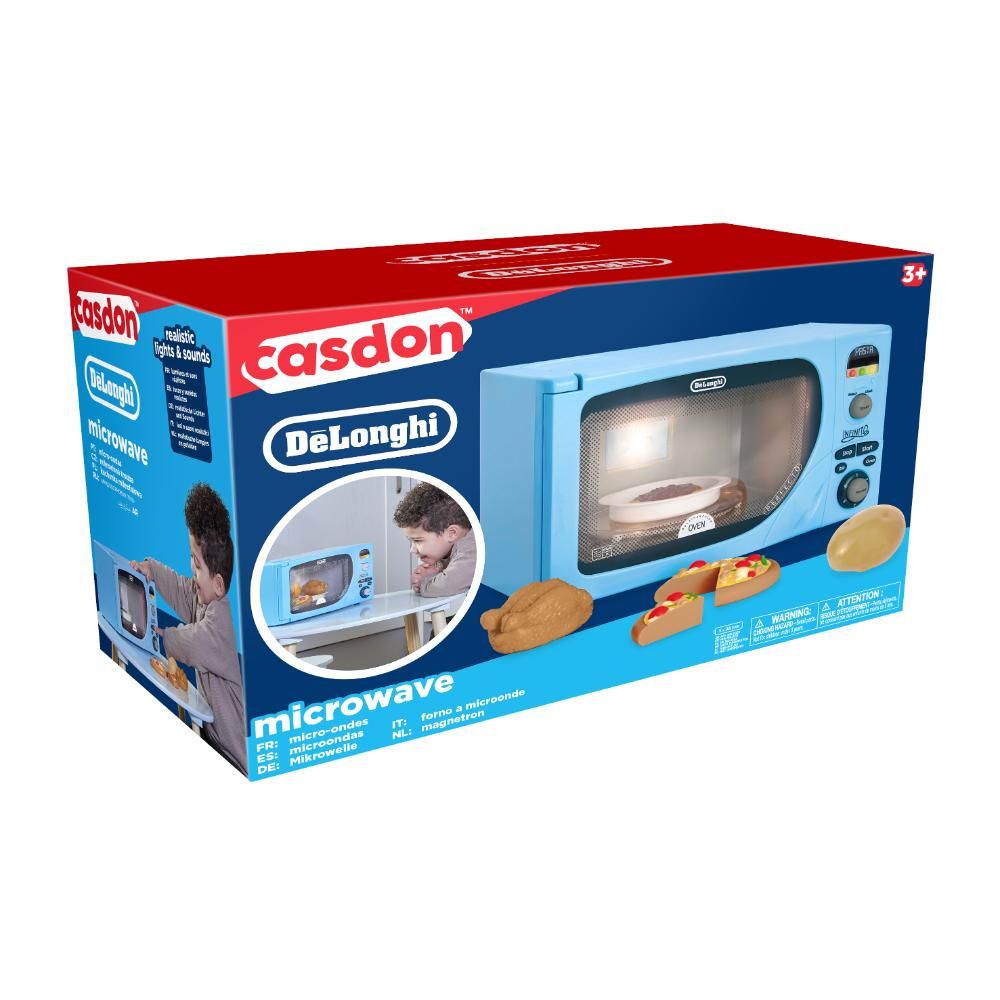 Casdon - Delonghi Microwave Toy Set With Led And Sound