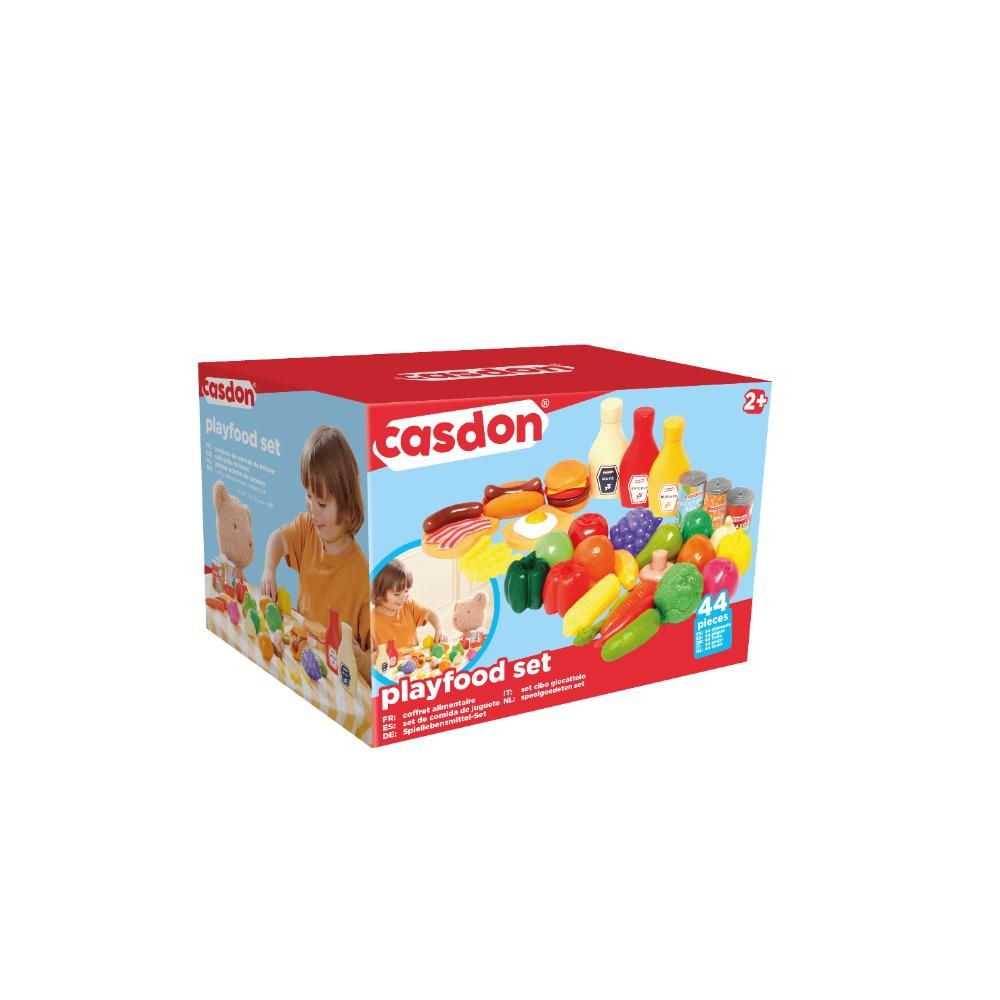 Casdon - Play Food Set - Pack of 1 - 44 Pcs