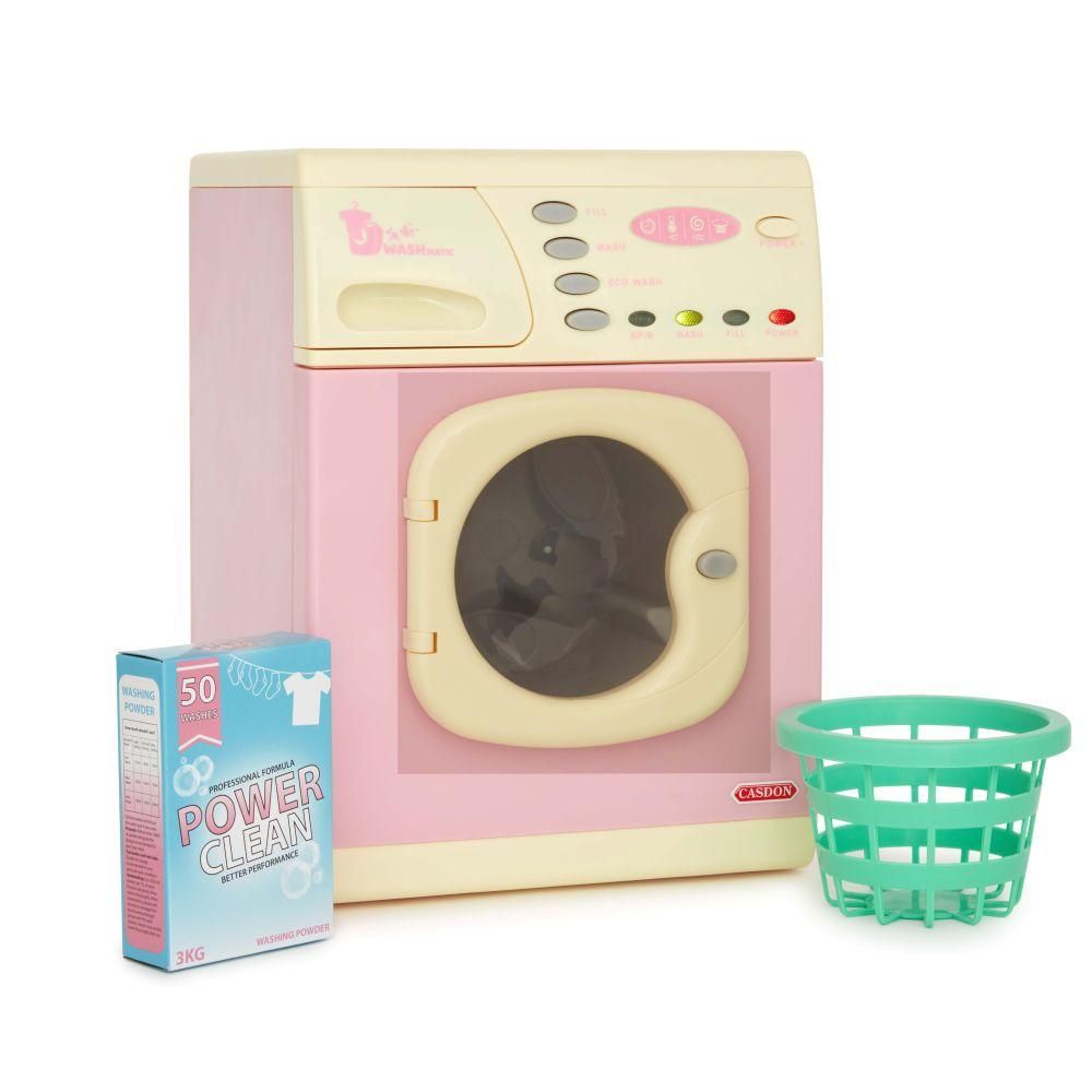 Casdon - Electronic Washer: Toy With Lights, Sounds, Pink