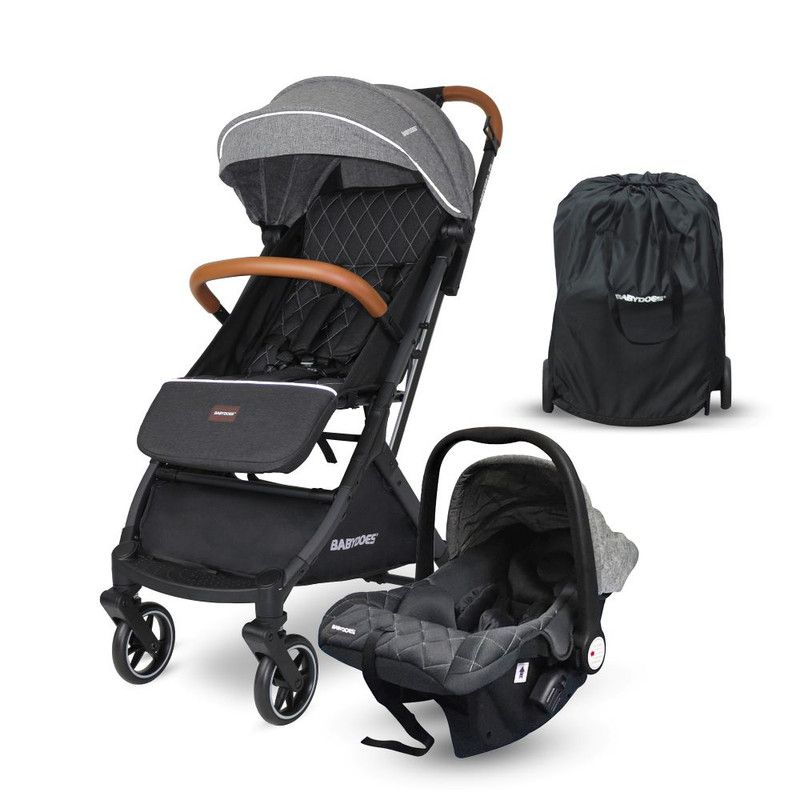 Babydoes - Stroller With Travel System - Grey