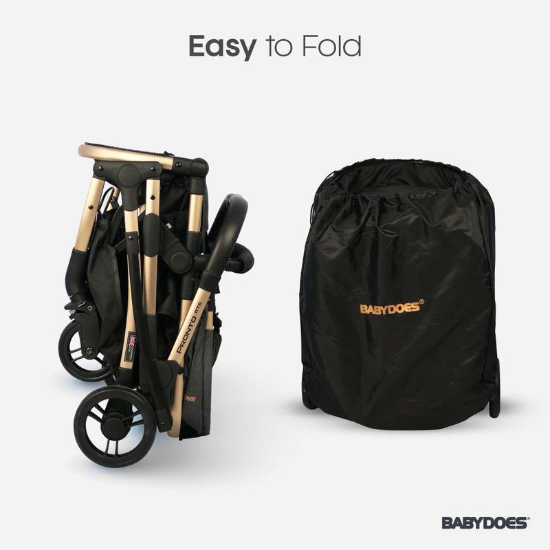 Babydoes - Pronto Rts Reversible Travel System - Dark Grey