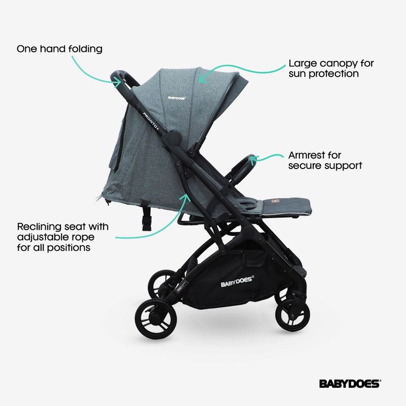 Babydoes - Pronto + Baby Stroller - Dark Grey