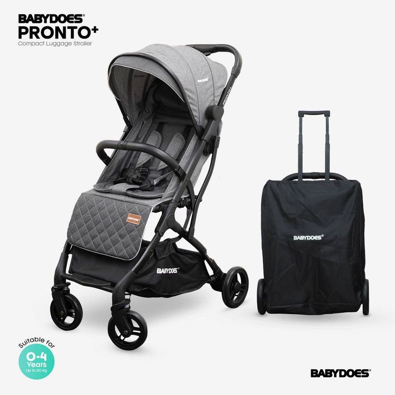 Babydoes - Pronto + Baby Stroller - Mid Grey