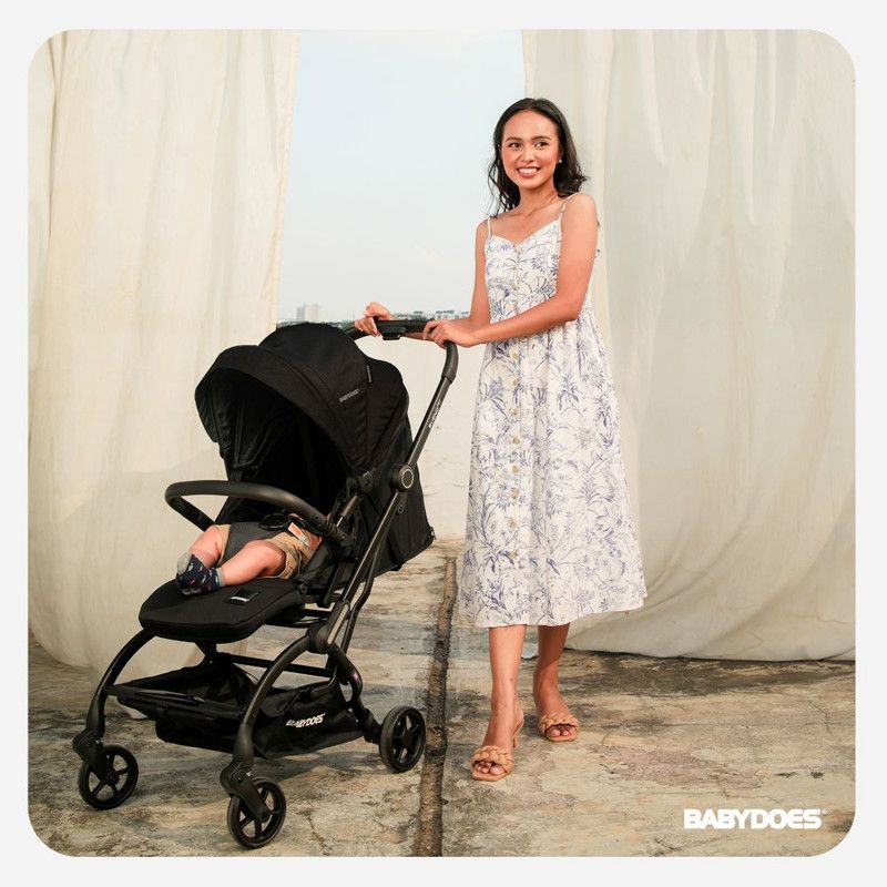 Babydoes - Bueno 360 Baby Stroller With Traveling Bag - Black