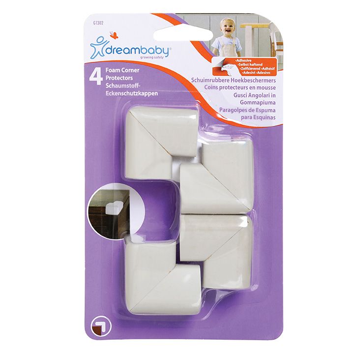 Dreambaby - Foam Corner Protectors  Pack of 4 - Grey