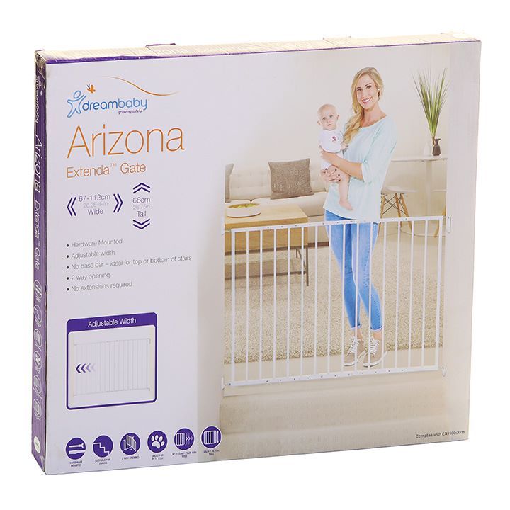 Dreambaby - Arizona Extenda Baby Safety Gate - White