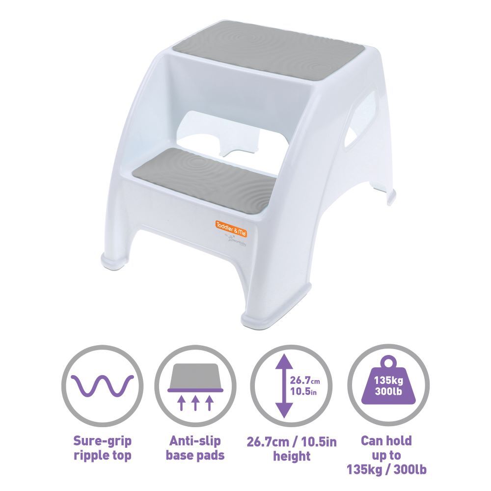 Dreambaby - Toddler & Me 2 Step Stool - Grey