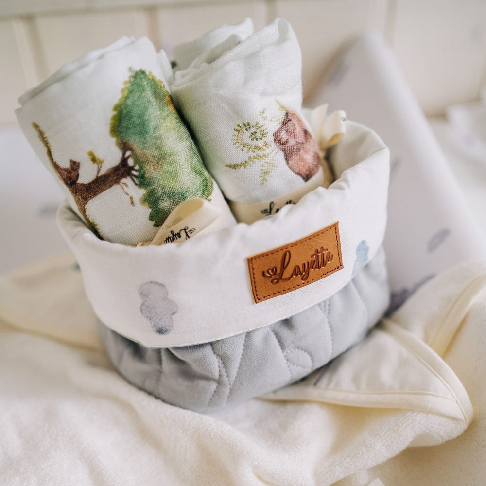 Layette - Storage Basket - Clouds