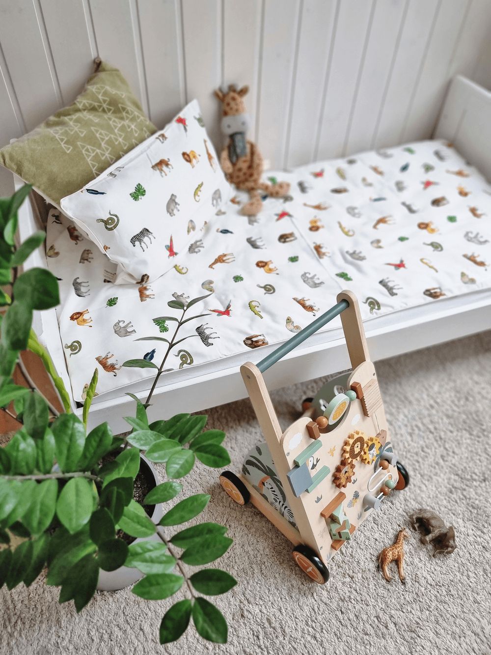 Layette - 2pc-Bedding-Set With Filling - Duvet & Pillow  - Jungle