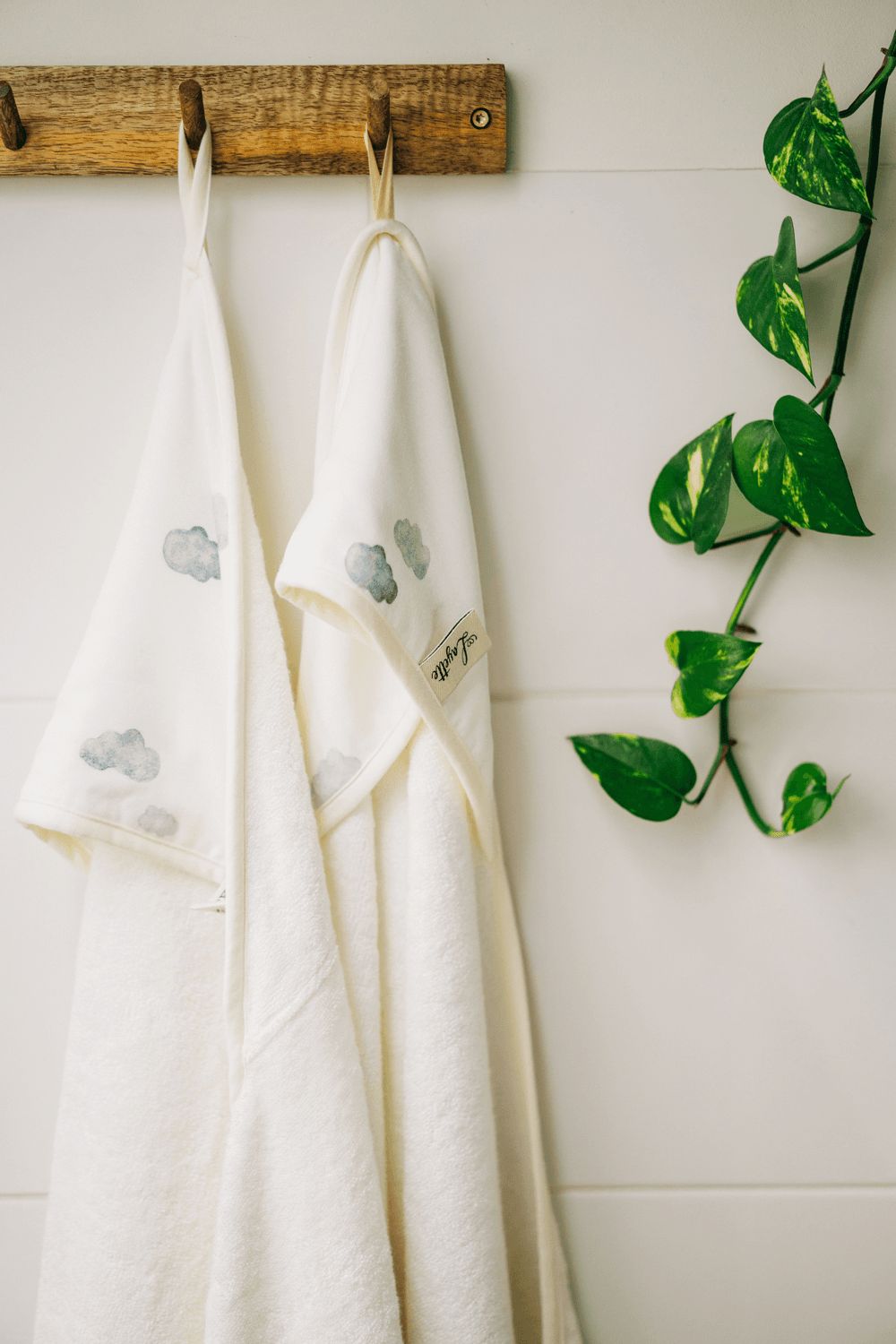 Layette - Luxury Bamboo Towel - Clouds