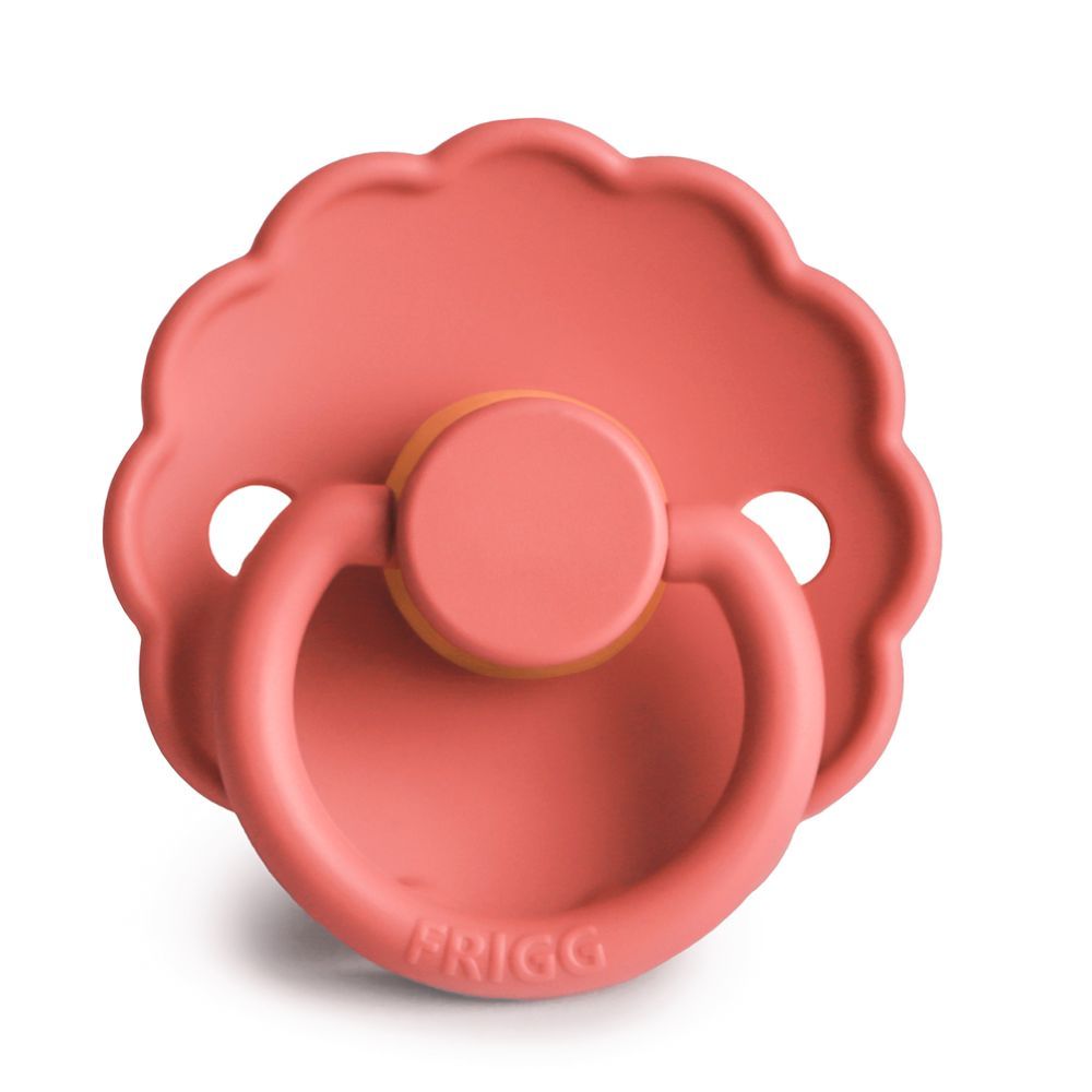 Frigg - Daisy Latex Baby Pacifier 0-6M - 1pc - Size1 - Poppy