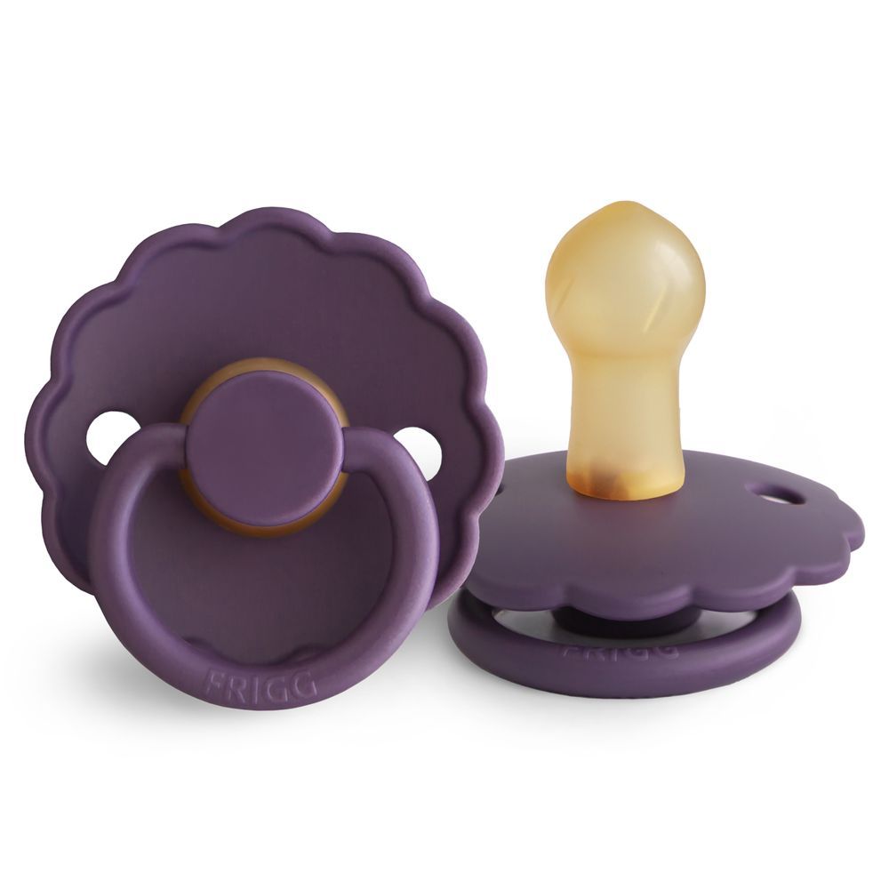 Frigg - Daisy Latex Baby Pacifier 0-6M - S1 - Violet Dream