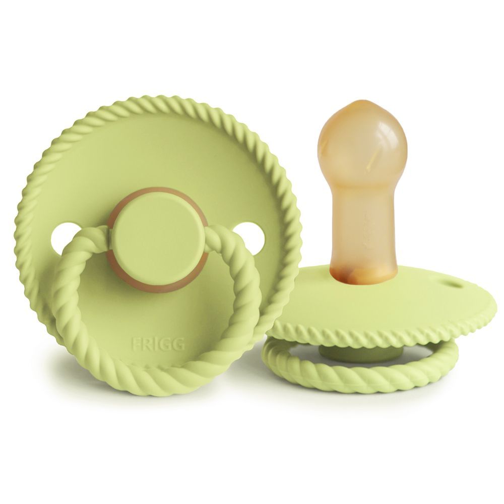 Frigg - Rope Latex Baby Pacifier 6-18M - Size 2 - Green Tea