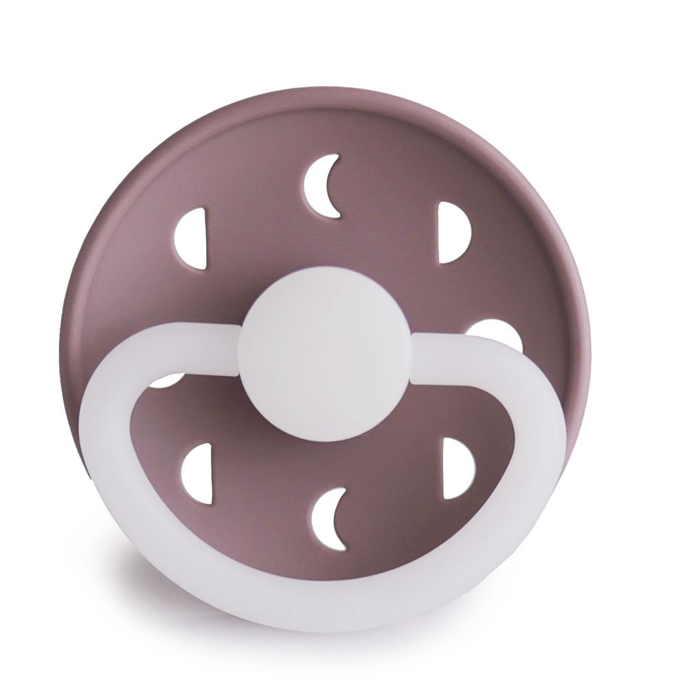 Frigg - Moon Phase Silicone Baby Pacifier 6-18M - 1pc - Size2 - Twilight Mauve Night