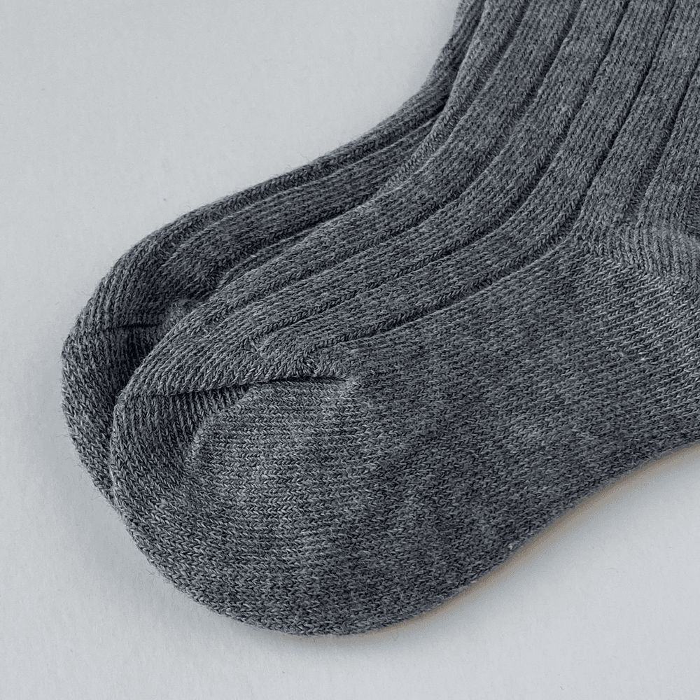 Baby Boss - Cotton Knee Socks - Dark Grey