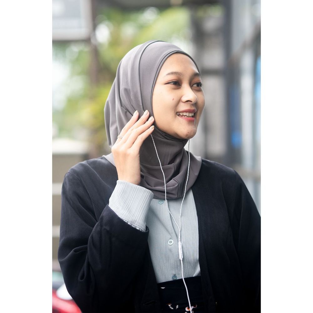 HilalFul - Ready Set Go Sports Hijab - Grey