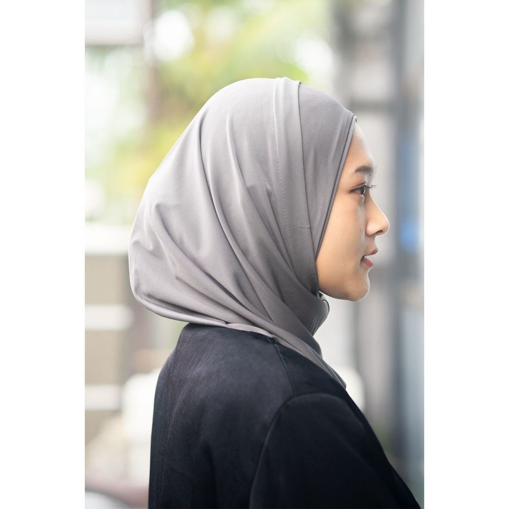 HilalFul - Ready Set Go Sports Hijab - Grey