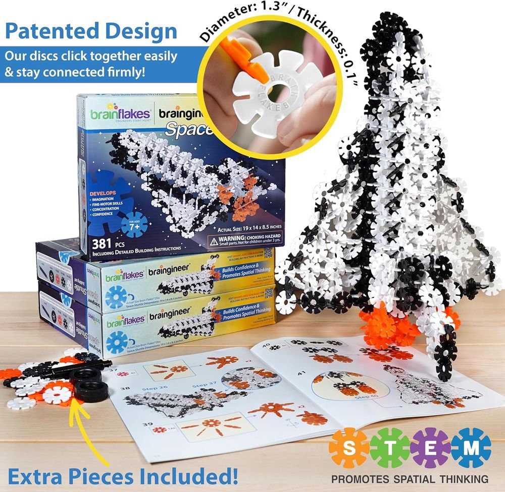 Brain Flakes - Space Shuttle Building Set - 381pcs