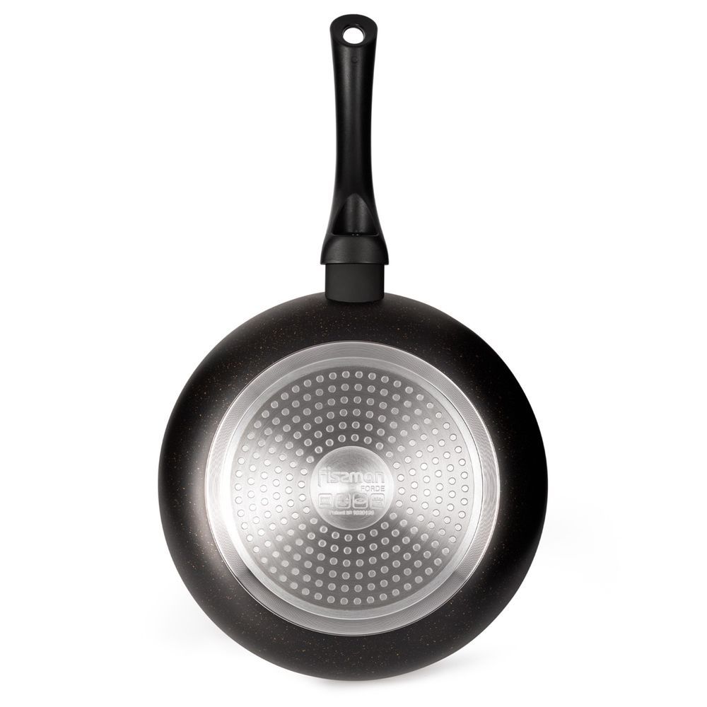 Fissman - Fiore Series Aluminum Fry Pan - Black - 24cm