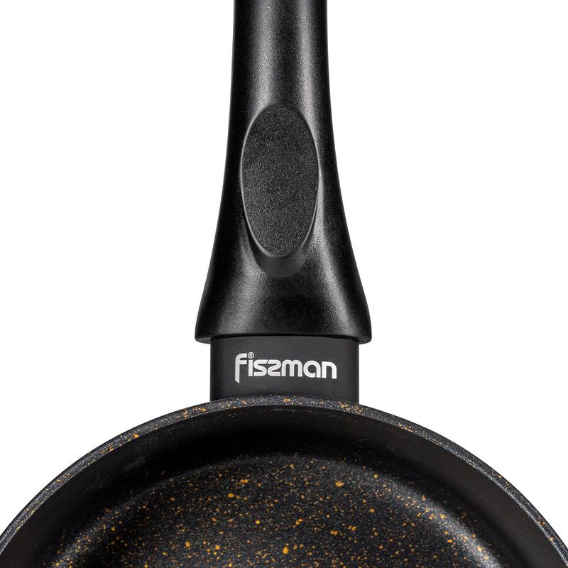 Fissman - Forde Series Aluminum Saucepan With Glass Lid - Black - 1.5L