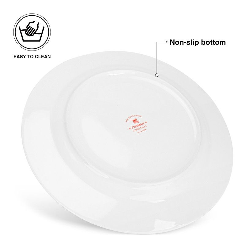 Fissman - Christmas Collection Bone China Plate Set - 27 cm - 2 Pcs