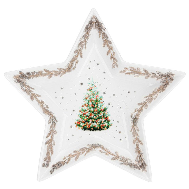 Fissman - Christmas Collection Star Shaped Bone China Dish