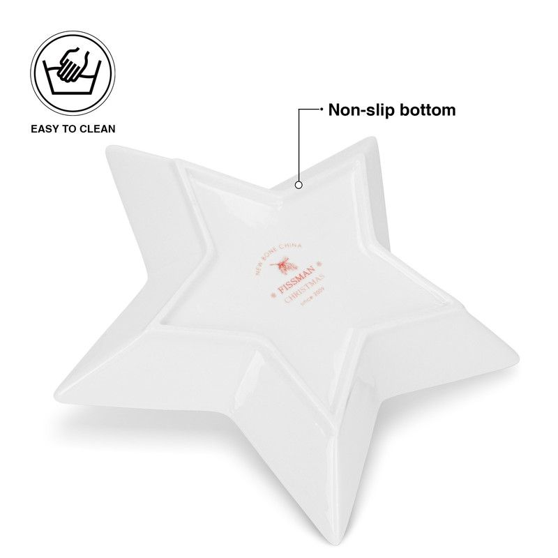 Fissman - Christmas Collection Star Shaped Bone China Dish