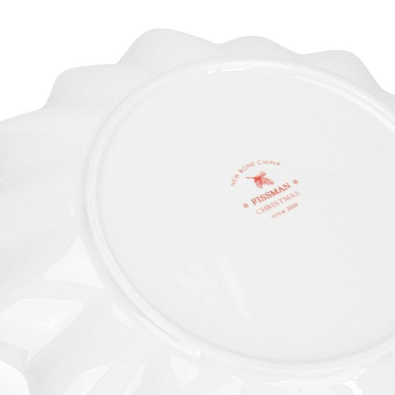 Fissman - Christmas Collection Bone China Polygon Dish - 24 cm