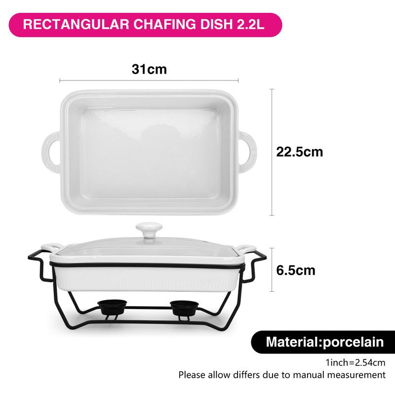 Fissman - Rectangular Chafing Dish - 2200ml