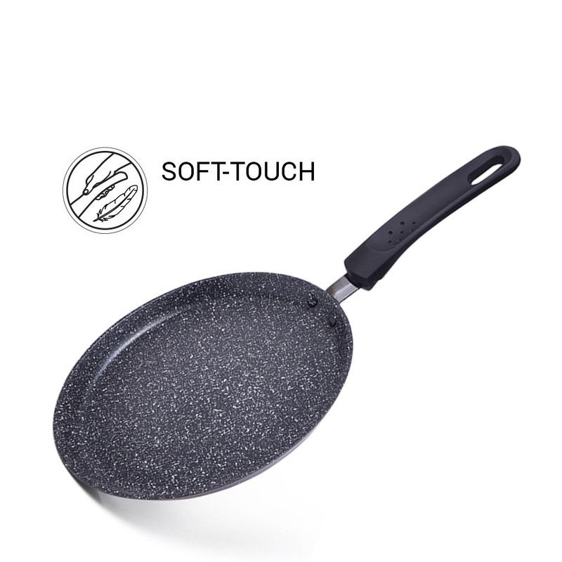 Fissman - Fiore Series Crepe Aluminum Pan - Black - 22cm