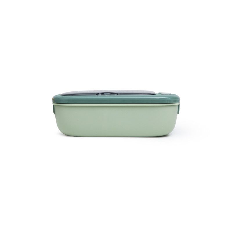 Fissman - Two Compartment Plastic Lunch Box - Green - 1000ml