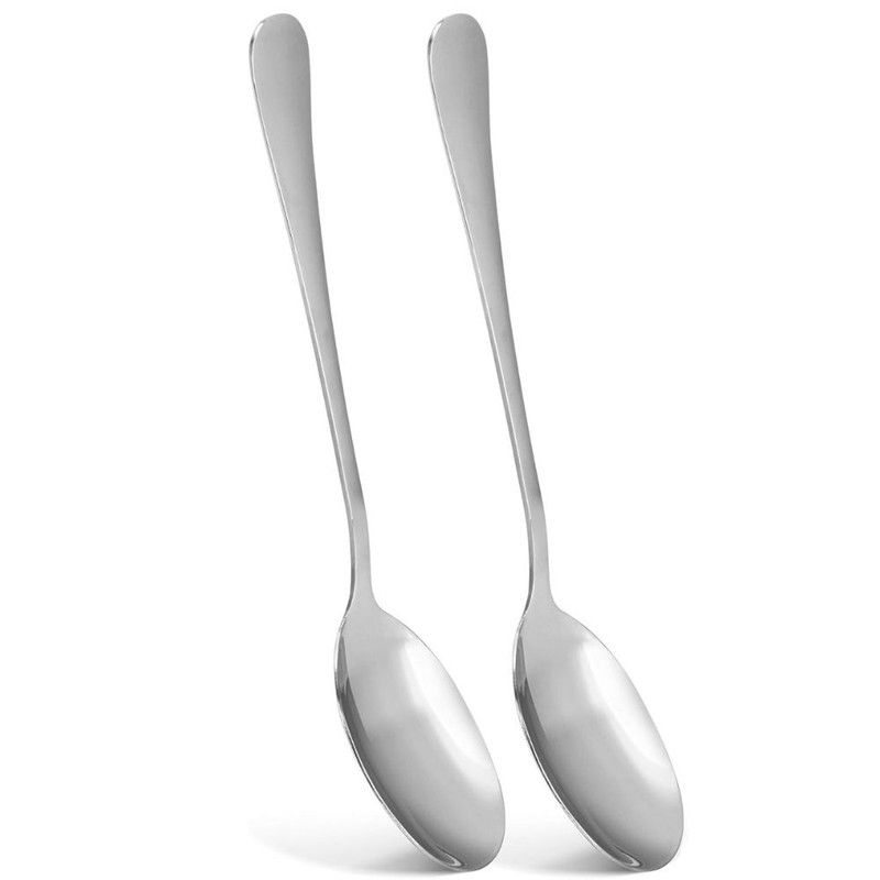 Fissman - Flavia Series Stainless Steel Serving Spoon - Pack of 2 - 21cm