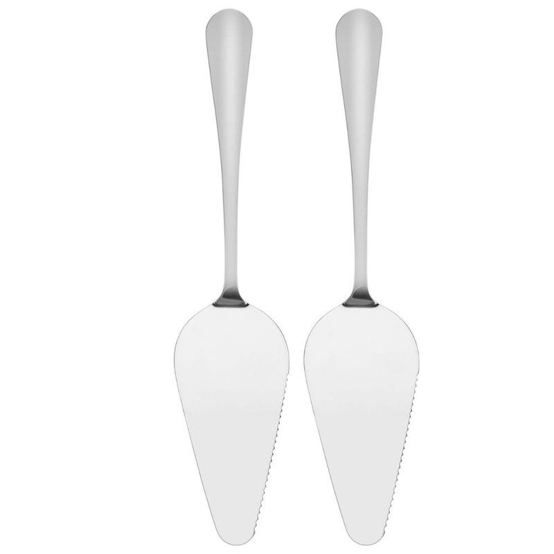 Fissman - Flavia Series Stainless Steel Cake Server - Pack of 2 - 25cm