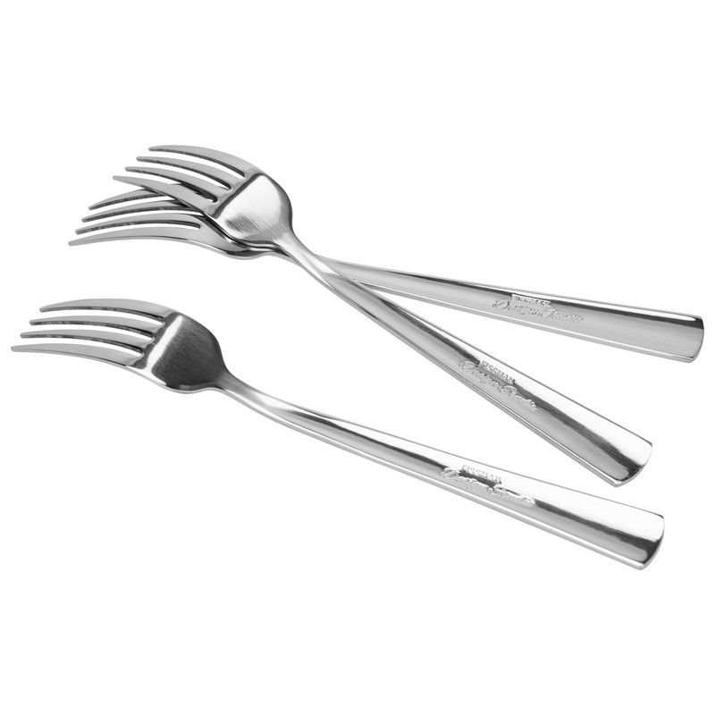 Fissman - Flor Series Stainless Steel Dinner Fork Set - 3 Pcs - 20cm