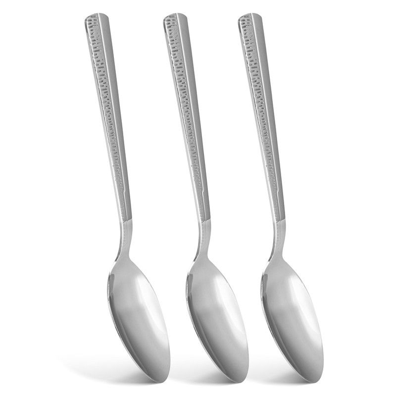 Fissman - Flor Series Stainless Steel Tea Spoon - Pack of 3 - 15cm