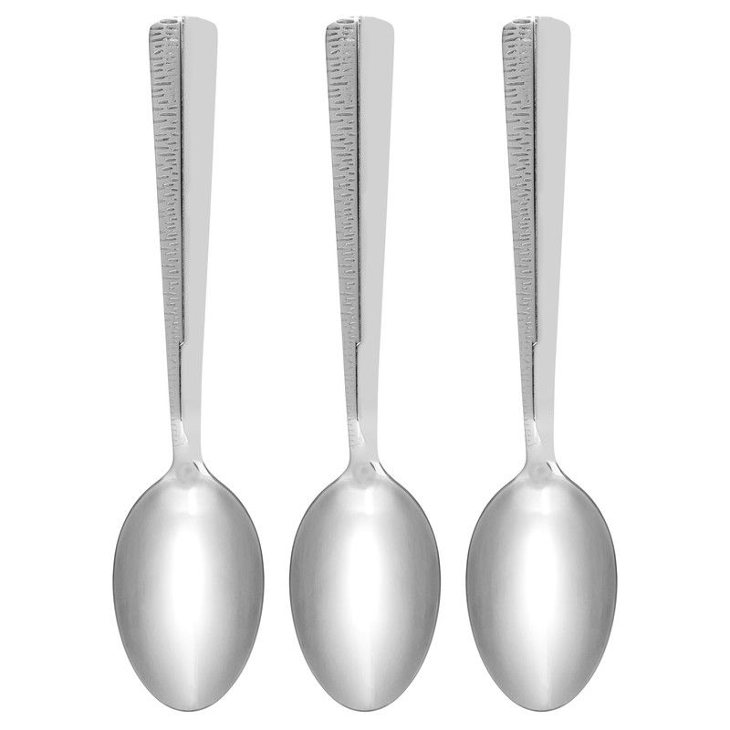 Fissman - Flor Series Stainless Steel Tea Spoon - Pack of 3 - 15cm