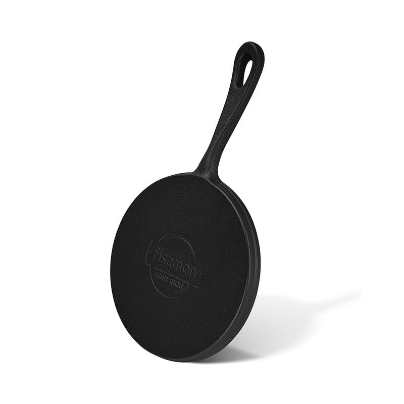 Fissman - Cast Iron Crepe Pan - Black