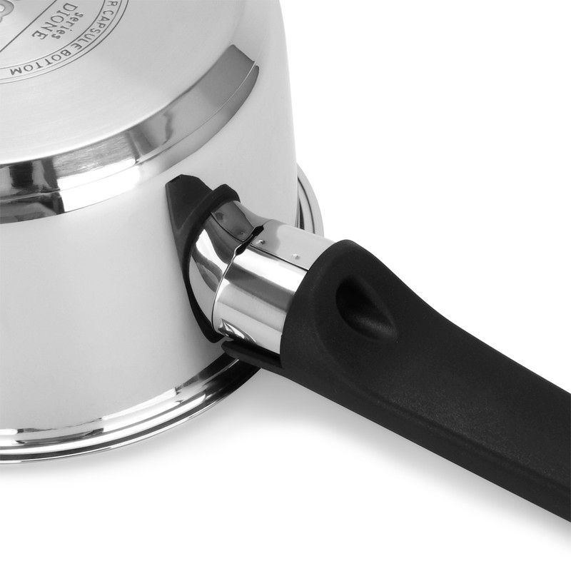 Fissman - Dione Stainless Steel Sauce Pan Without Lid - Silver - 900 ml