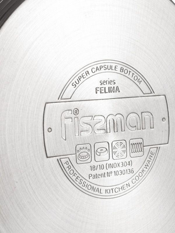 Fissman - Felina Series Stockpot With Glass Lid - Stainless Steel - 2.1L