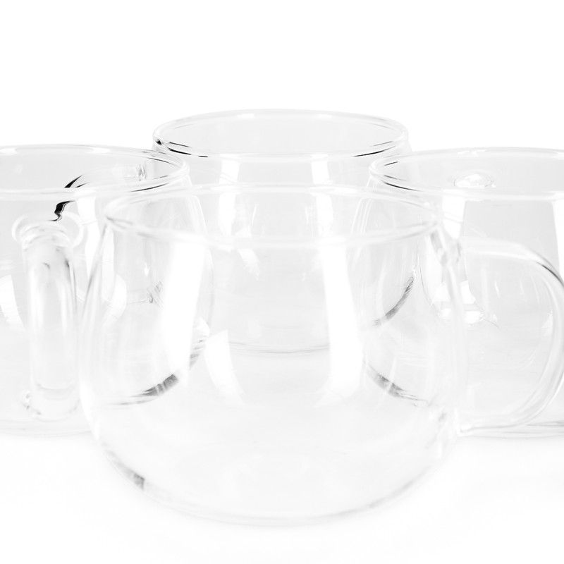 Fissman - Borosilicate Glass Teapot And Mug Set - 5 Pcs