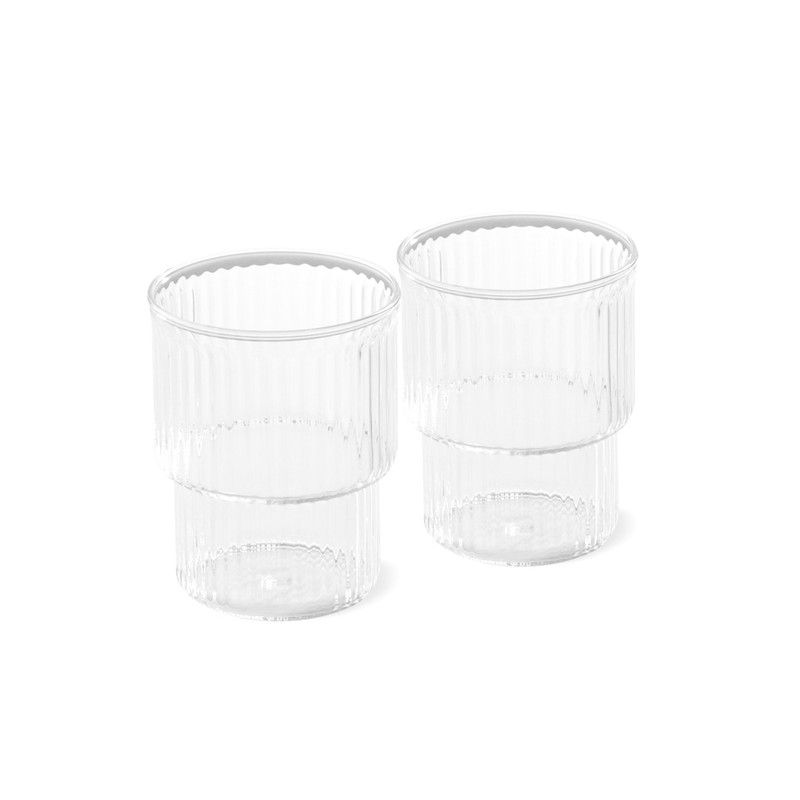 Fissman - Borosilicate Tumbler Glasses - 370ml - 2 Pcs